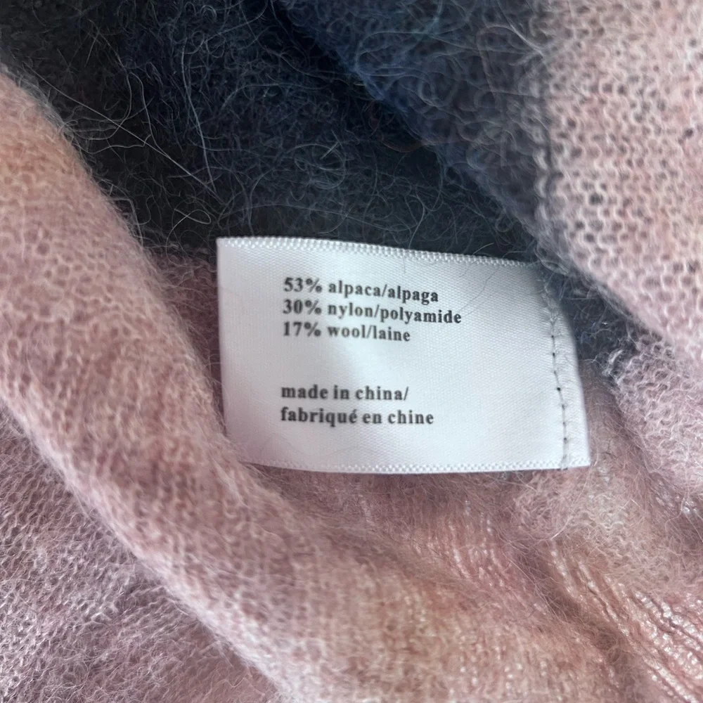 Pam & Gela alpaca blend striped sweater